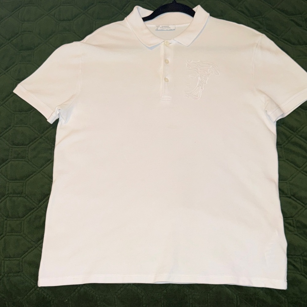 Versace Classic White Polo Shirt